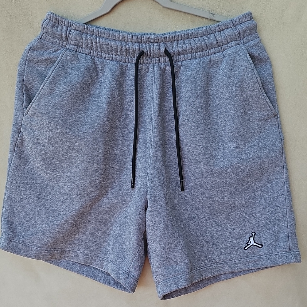 Jordan Men’s Athletic Shorts Gray with Black Drawstring